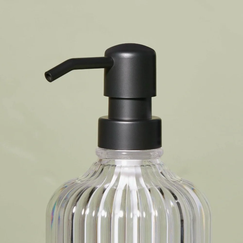 Hearth & Hand Fluted Acrylic Shower Dispenser 27oz
